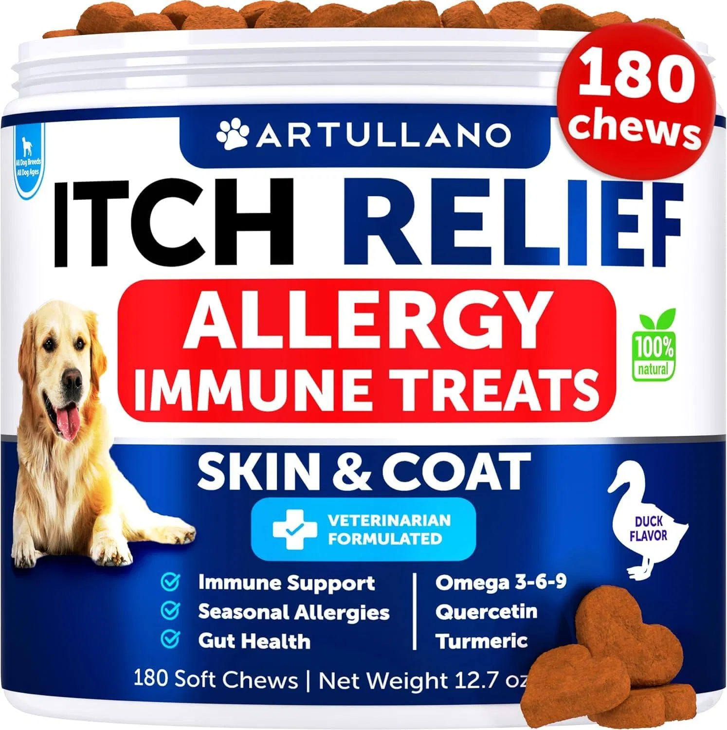 Do Not Sell On Amazon Dog Allergy Relief Chews Itching Skin Relief For Dogs Fish Oil 3 Seasonal Allergies Pills Skin & Coat Anti ItchHot Spots Treatme