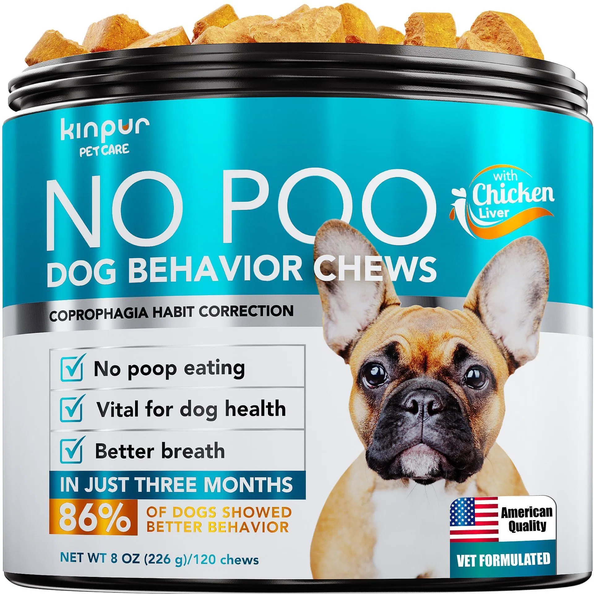 No Poo Chews For Dogs Stop Poop Eating Behavior Probiotics And Digestive Enzymes For Dogs Bad Breath Support For All Breeds Digestive And Gut Health S