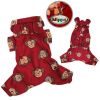 Adorable Silly Monkey Fleece Dog Pajamas/Bodysuit with Hood